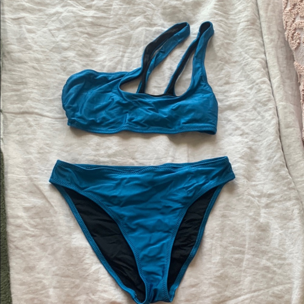 Women's Solid & Striped Bikini